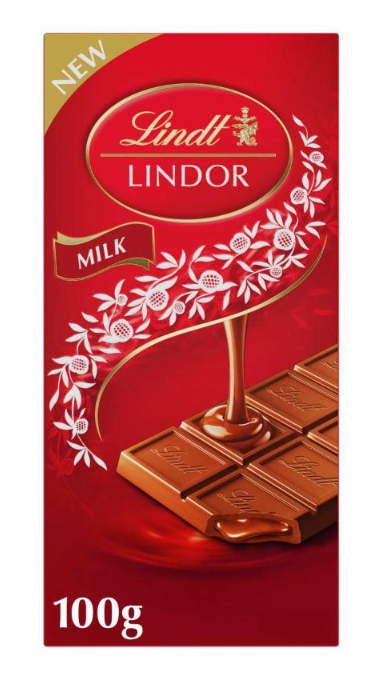 Lindt Lindor Milk Chocolate Block  100g