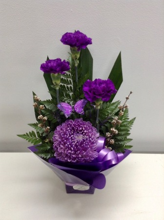 A Bright Mixed Purple Arrangement