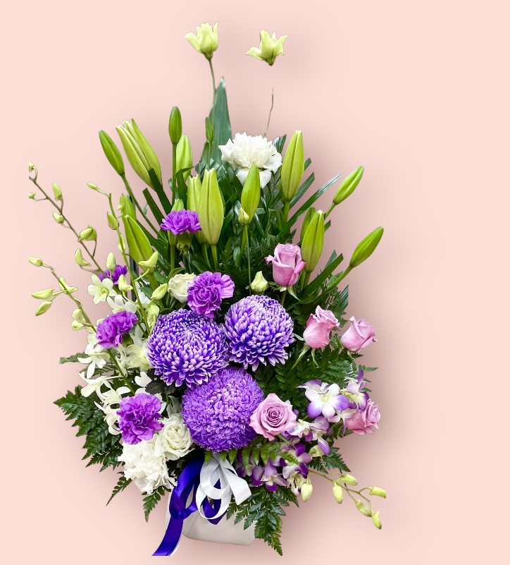 Purple Vase Arrangement