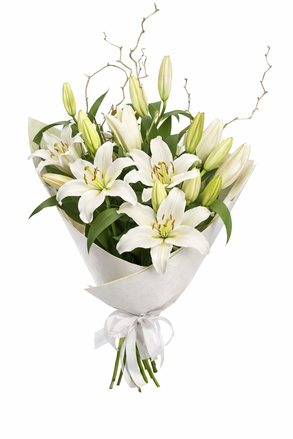 White Lilly Bouquet