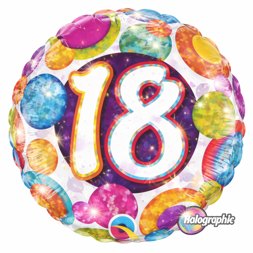 18th Birthday Helium Filled Balloon