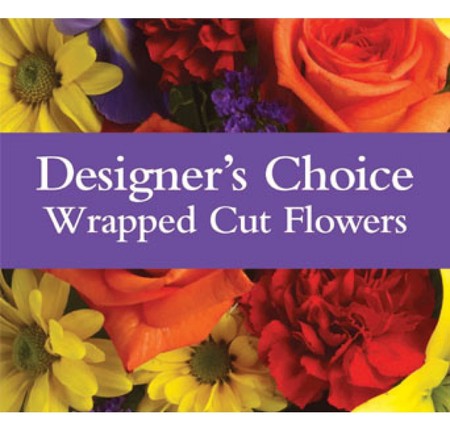A Florist Choice Cut Wrapped Flowers