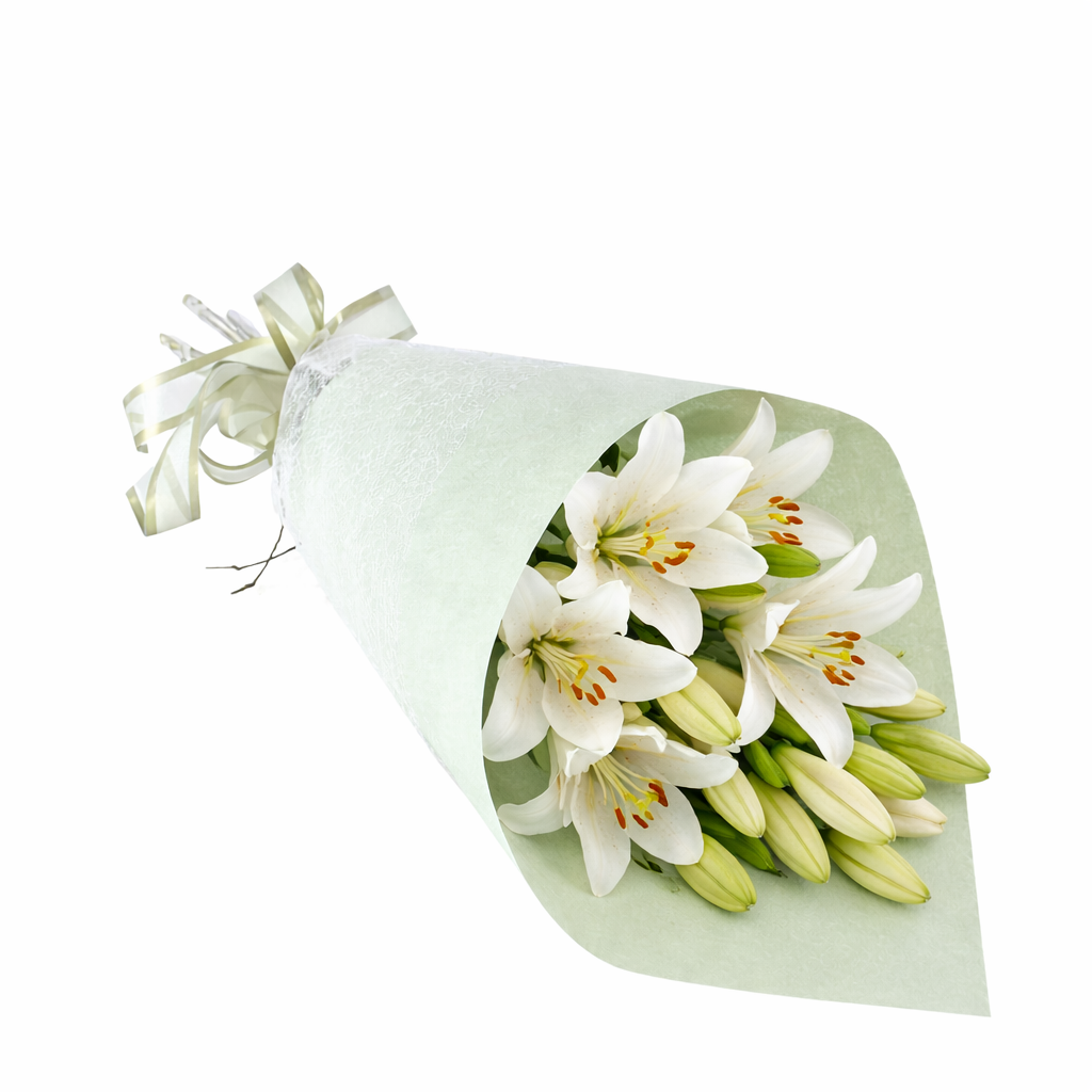 Lovely Lilies in White