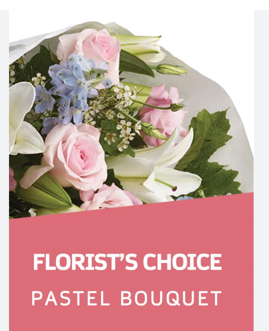 Florist Choice pink and Pastel Bouquet