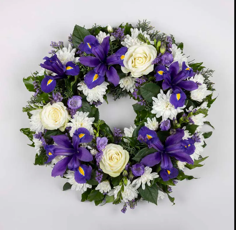 White and Purple Wreath